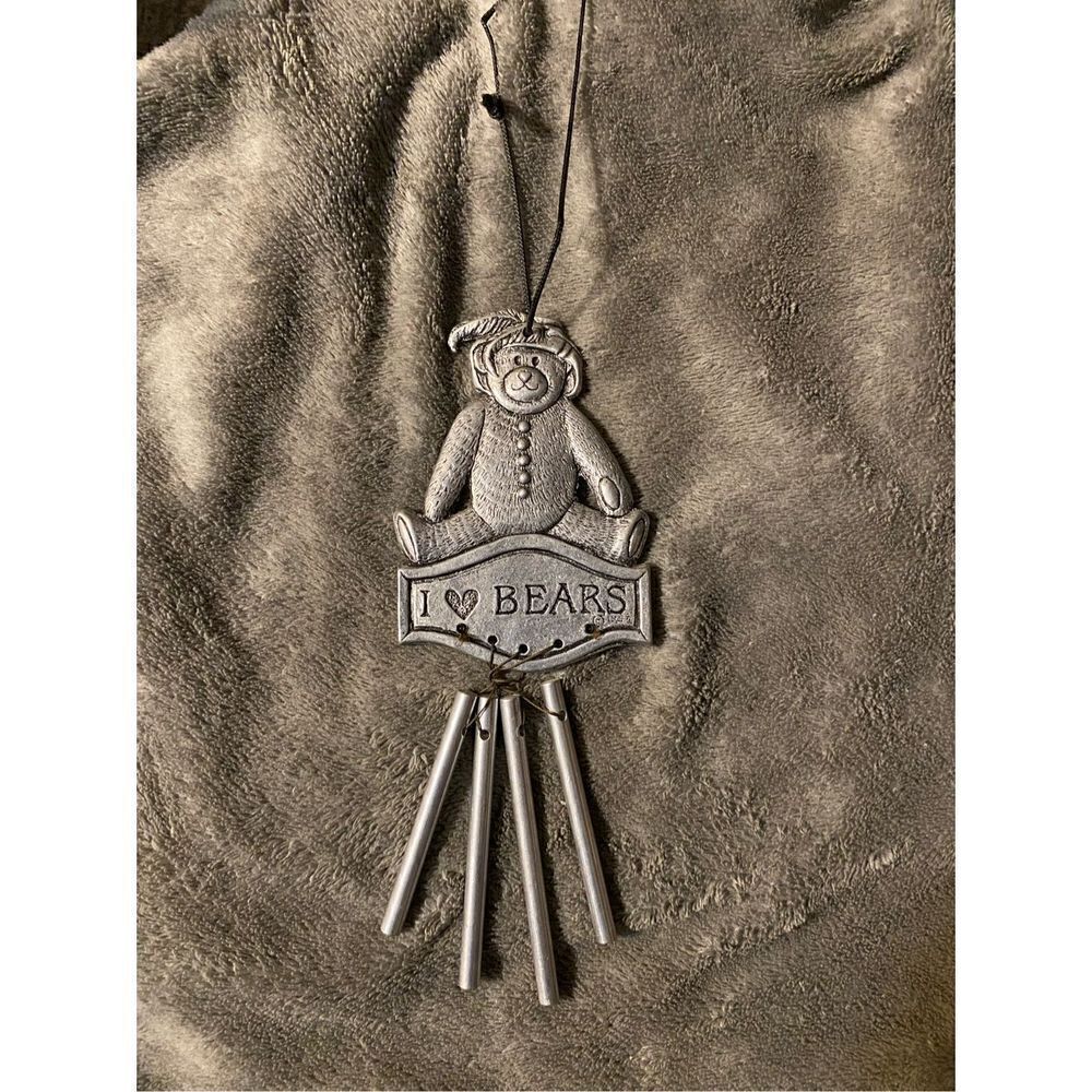 Vintage stainless steel and pewter wind chime